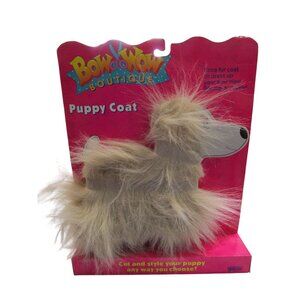Bow Wow Boutique Puppy Coat Extra Fur Vintage Galoob 1991 New